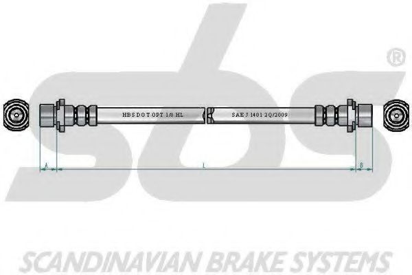 Тормозной шланг sbs 13308545172