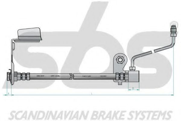 Тормозной шланг sbs 1330859311