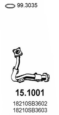 Труба выхлопного газа ASSO 151001