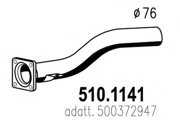 Труба выхлопного газа ASSO 510.1141
