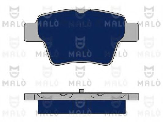Комплект тормозных колодок, дисковый тормоз MALÒ 1050098