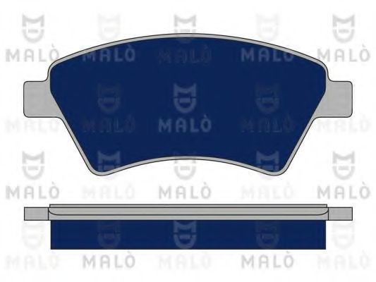 Комплект тормозных колодок, дисковый тормоз MALÒ 1050171