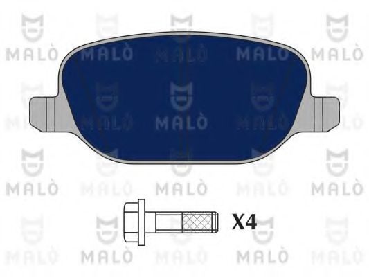 Комплект тормозных колодок, дисковый тормоз MALÒ 1051096