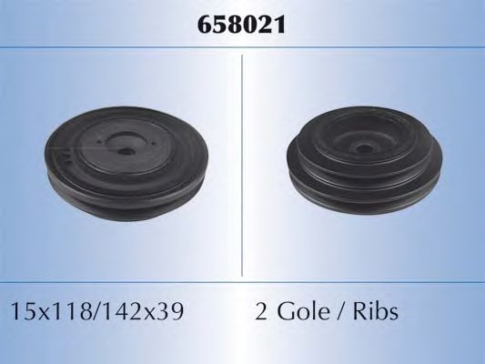 Ременный шкив, коленчатый вал MALÒ 658021