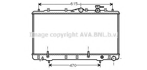 Радиатор, охлаждение двигателя AURADIA 104064
