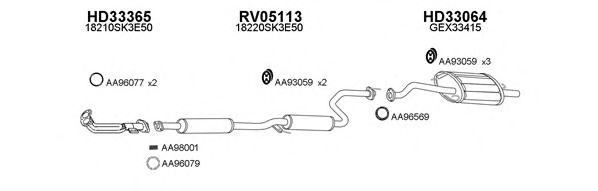 Система выпуска ОГ VENEPORTE 330027