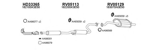 Система выпуска ОГ VENEPORTE 330038
