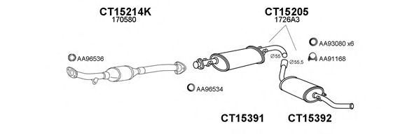 Система выпуска ОГ VENEPORTE 450244