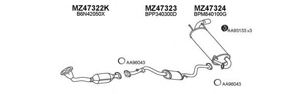 Система выпуска ОГ VENEPORTE 470055