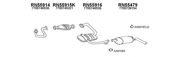 Система выпуска ОГ VENEPORTE 550376