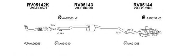 Система выпуска ОГ VENEPORTE 730006