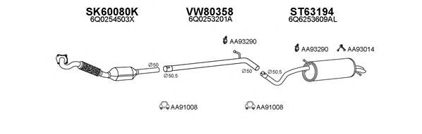 Система выпуска ОГ VENEPORTE 800604