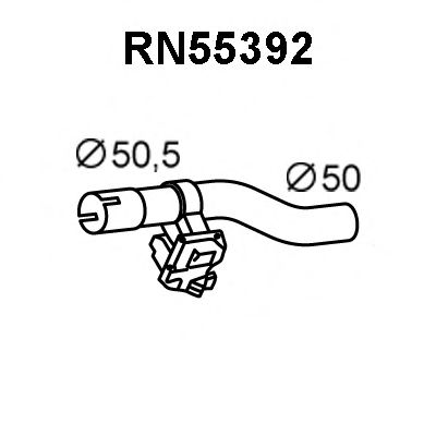 Труба выхлопного газа VENEPORTE RN55392