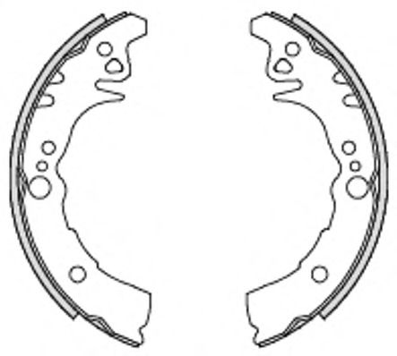 Комплект тормозных колодок WOKING Z4433.00