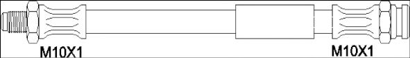 Тормозной шланг WOKING G1903.06