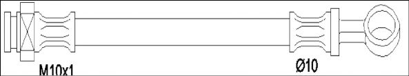 Тормозной шланг WOKING G1903.73