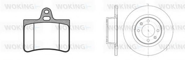 Комплект тормозов, дисковый тормозной механизм BENDIX DP61046
