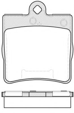 Комплект тормозных колодок, дисковый тормоз WOKING P7783.10