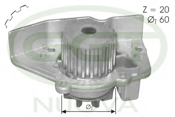Водяной насос GGT PA12333