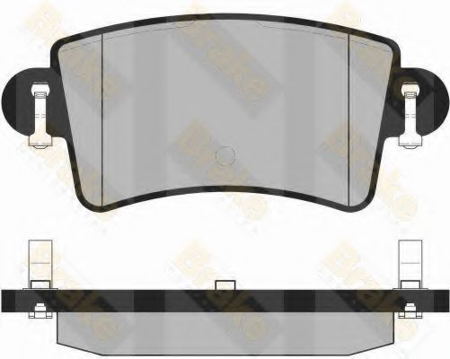 Комплект тормозных колодок, дисковый тормоз Brake ENGINEERING PA1302