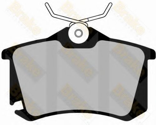 Комплект тормозных колодок, дисковый тормоз Brake ENGINEERING PA1475