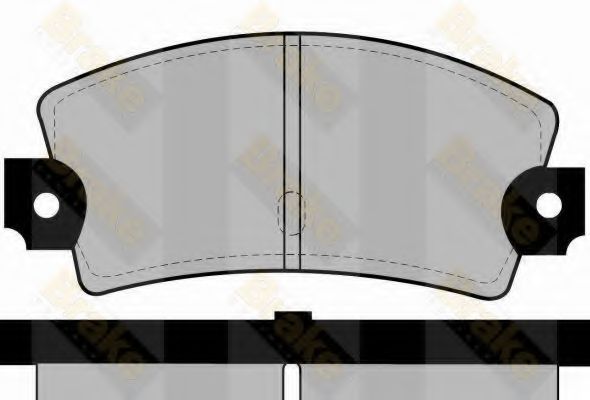 Комплект тормозных колодок, дисковый тормоз Brake ENGINEERING PA276