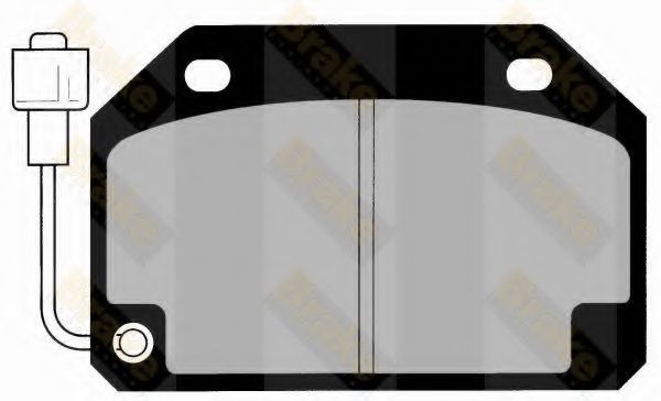Комплект тормозных колодок, дисковый тормоз Brake ENGINEERING 20591