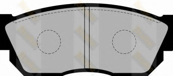 Комплект тормозных колодок, дисковый тормоз Brake ENGINEERING PA356
