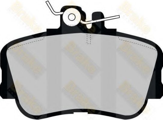 Комплект тормозных колодок, дисковый тормоз Brake ENGINEERING PA969