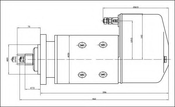 Стартер INTERN. HARVESTER K41593