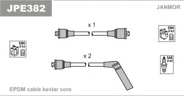 Комплект проводов зажигания BREMI 300196