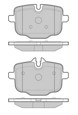 Комплект тормозных колодок, дисковый тормоз FREMAX FBP-1966