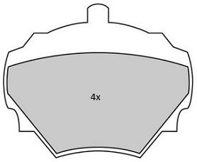 Комплект тормозных колодок, дисковый тормоз FREMAX 20224