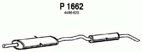 Глушитель выхлопных газов конечный FENNO P1662