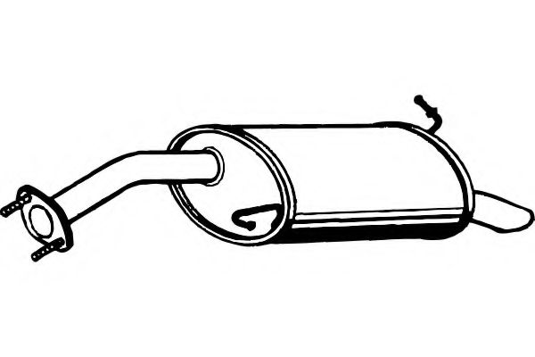 Глушитель выхлопных газов конечный FENNO P2980