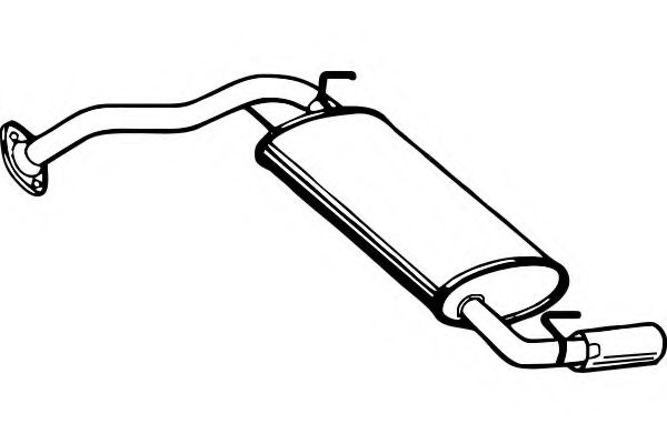 Глушитель выхлопных газов конечный FENNO 3526