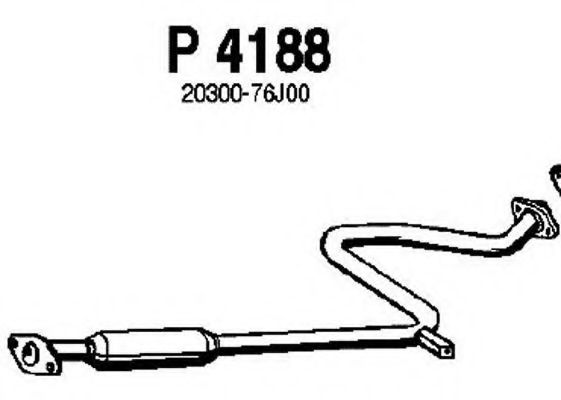 Средний глушитель выхлопных газов FENNO P4188