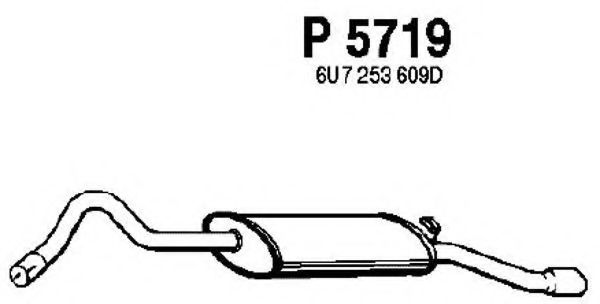 Глушитель выхлопных газов конечный FENNO P5719