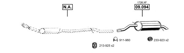 Система выпуска ОГ ASMET CI091001