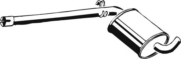 Средний глушитель выхлопных газов ASMET 19.008