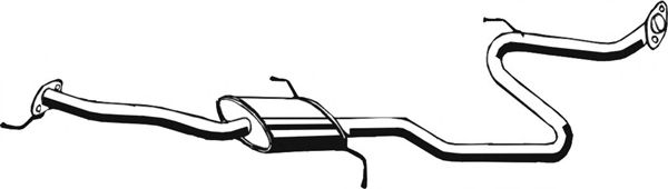 Средний глушитель выхлопных газов ASMET 20013