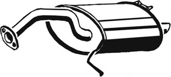 Глушитель выхлопных газов конечный ASMET 20.016