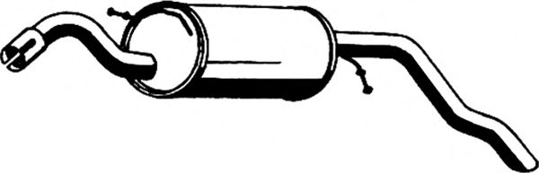 Глушитель выхлопных газов конечный ASMET 07081