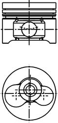 Поршень KOLBENSCHMIDT 40636600