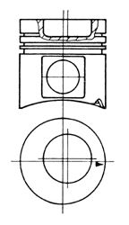 Поршень KOLBENSCHMIDT 93332600