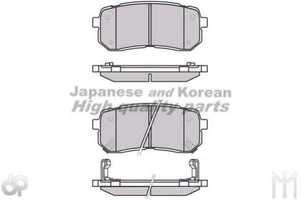 Комплект тормозных колодок, дисковый тормоз ASHUKI I043-10A