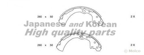 Комплект тормозных колодок ASHUKI N011-06