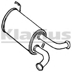 Средний глушитель выхлопных газов KLARIUS CN310K