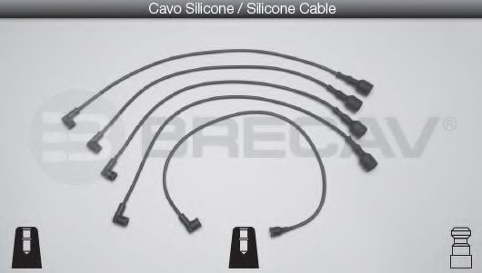 Комплект проводов зажигания BRECAV 01.412