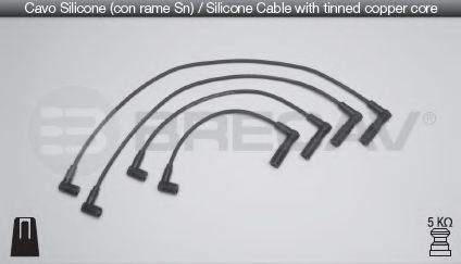 Комплект проводов зажигания BRECAV 06.577